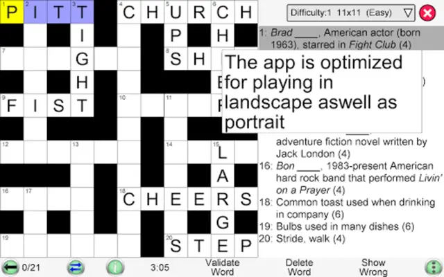 Crossword Unlimited android App screenshot 1